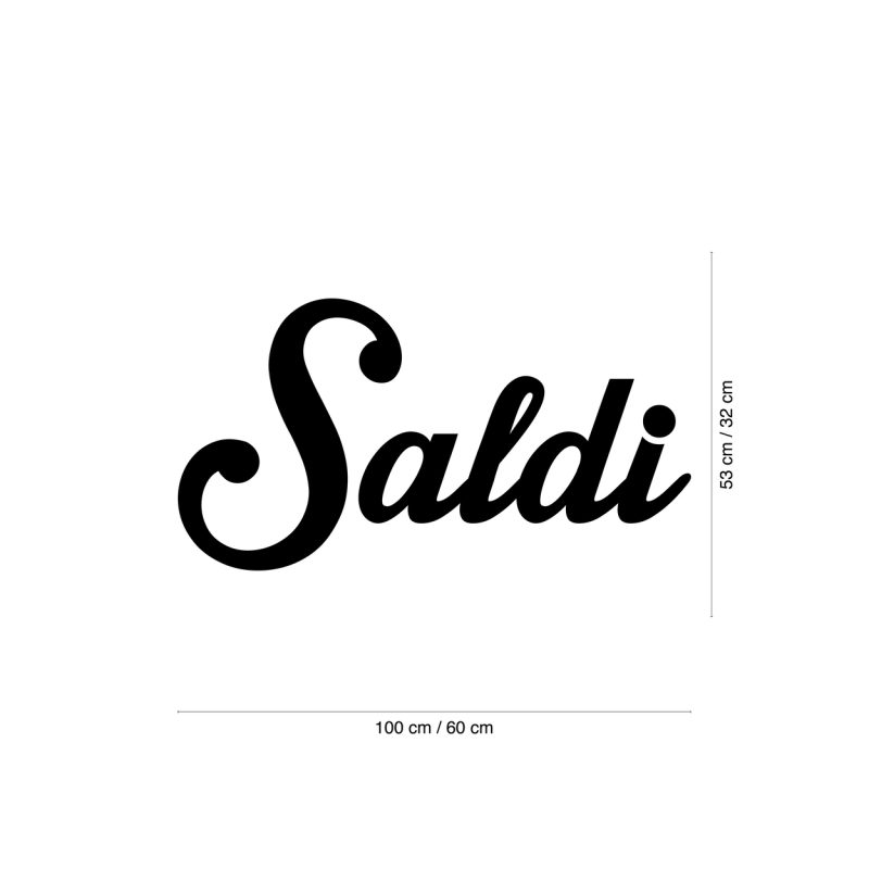 Adesivi Saldi in vinile da parete o vetrina - versione 01 - immagine 3